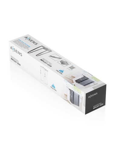 Soporte para CPU Debajo de Escritorio con Correa, Negro