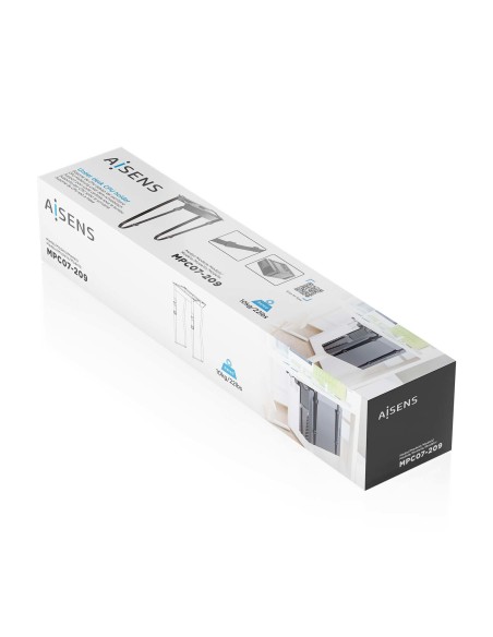 Soporte para CPU Debajo de Escritorio con Correa, Negro