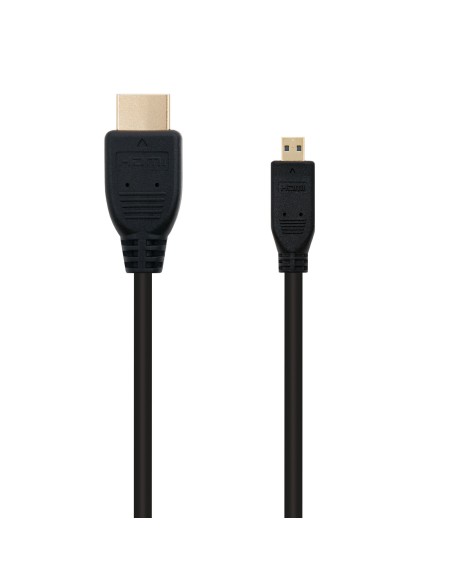 HDMI, 0.8m cable HDMI 0,8 m HDMI tipo A (Estándar) HDMI tipo D (Micro) Negro