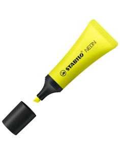  C/10 marcadores fluorescentes stabilo neon amarillo  2
