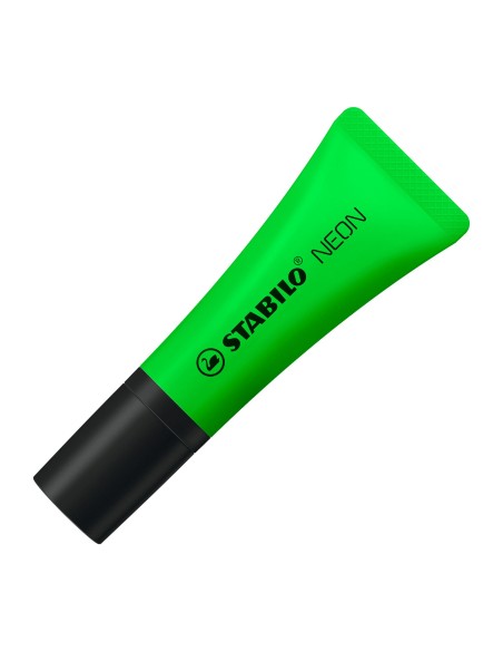  C/10 marcadores fluorescentes stabilo neon verde 