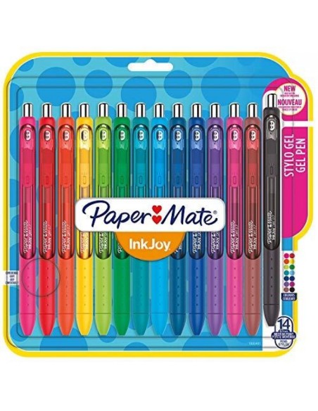 BLISTER 14 BOLIGRAFOS PAPER MATE INK JOI FUN PENCIL