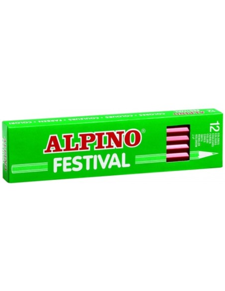 C 12 LAPICES COLORES ALPINO ROJO