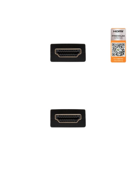 HDMI V2.0, 1m cable HDMI HDMI tipo A (Estándar) Negro