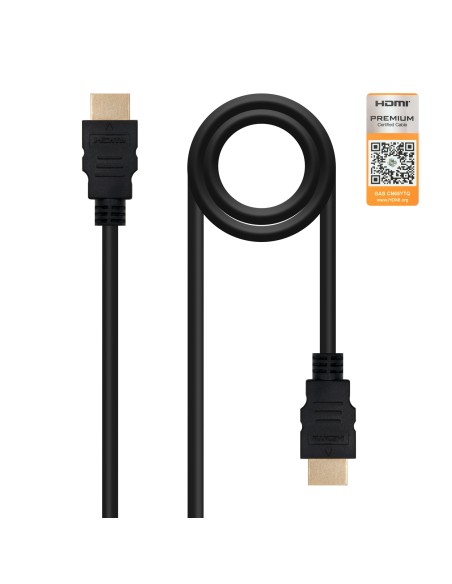 HDMI V2.0, 1.5m cable HDMI 1,5 m HDMI tipo A (Estándar) Negro