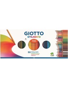 Estuche 50 lapices de colores giotto stilnovo colores surtidos