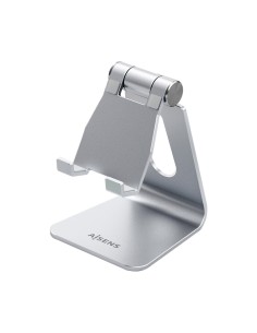 Soporte De Sobremesa Tamaño M Ajustable (1 Pivote) Para Movil / Tablet, Plata
