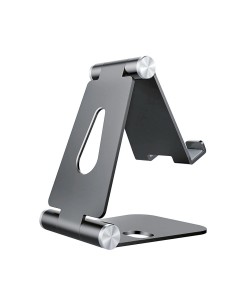 Soporte De Sobremesa Tamaño M Ajustable (2 Pivotes) Para Movil / Tablet, Gris