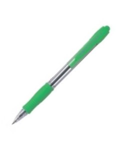 C 12 BOLIGRAFO PILOT SUPERGRIP COLOR CUERPO VERDE CLARO PUNTA 10MM