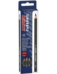 C 12 lapiz carbonil de dibujo con mina carboncillo par bocetos y dibujos