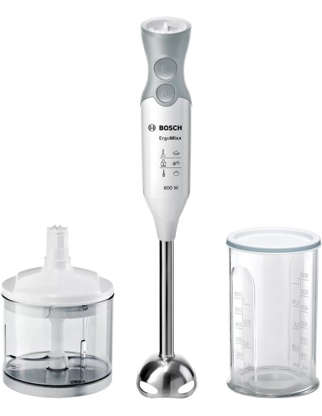 ErgoMixx MSM66120 Batidora de inmersión 600 W Gris, Blanco