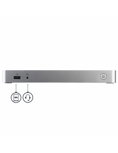 Docking Station USB C para 2 Monitores - PD de 60 W para Portátil Windows - Replicador de Puertos USB Tipo C a HDMI/DVI - USB 3