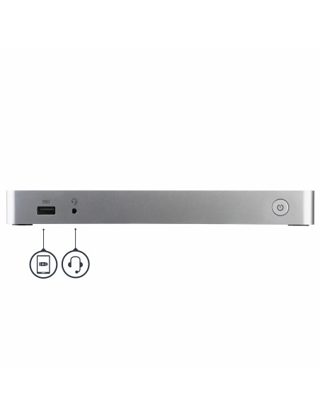 Docking Station USB C para 2 Monitores - PD de 60 W para Portátil Windows - Replicador de Puertos USB Tipo C a HDMI/DVI - USB 3