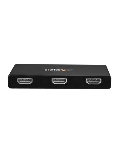 Adaptador Multimonitor de 3 Puertos - Divisor Splitter de Vídeo USB-C a 3x HDMI - Hub MST USB Tipo C a HDMI - 4K 30Hz Doble o 1