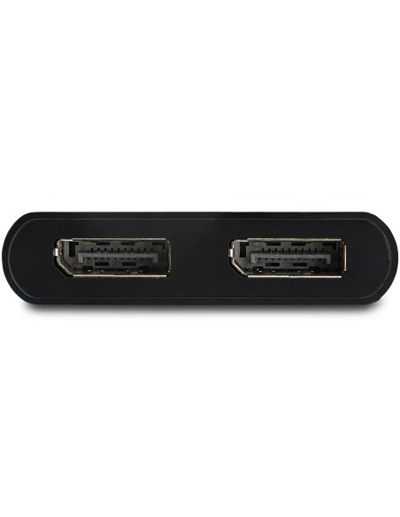 Hub MST de 2 Puertos DisplayPort 1.2 - Divisor Splitter DP de 2 Monitores - Adaptador DP a 2x DisplayPort 4K 30Hz - Alimentado 