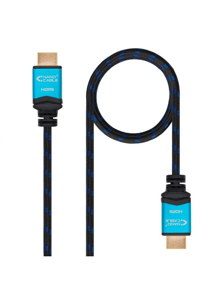 Cable HDMI V2.0 4K@60GHz 18 Gbps A/M-A/M, negro, 2.0 m.