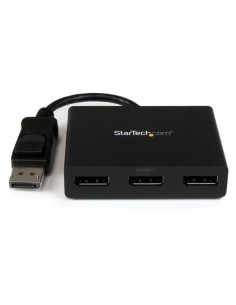 Hub MST de 3 Puertos DisplayPort 1.2 - Divisor Splitter DP de 3 Monitores - Adaptador DP a 2x DisplayPort 4K 30Hz 1x DisplayPor