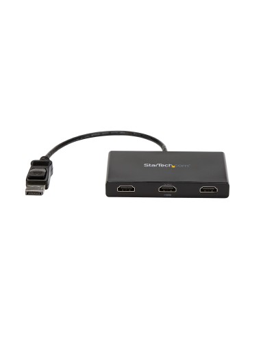 Adaptador Multimonitor de 3 Puertos - Divisor Splitter de Vídeo DisplayPort a 3x HDMI - Hub MST DP a HDMI -1080p Triple - Modo 
