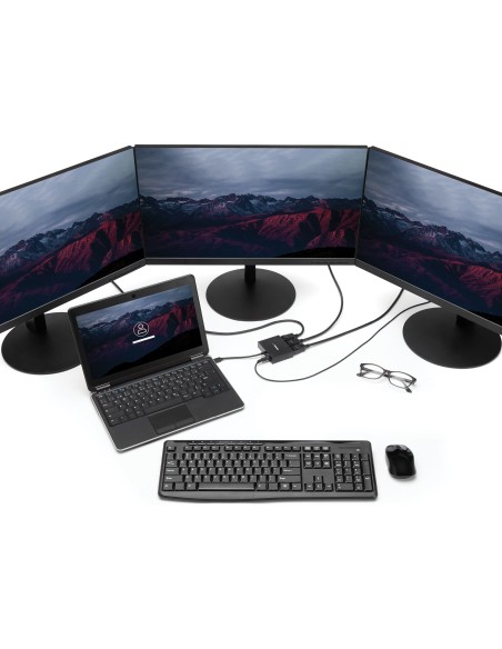 Concentrador MST - Mini DisplayPort a 3x DisplayPort