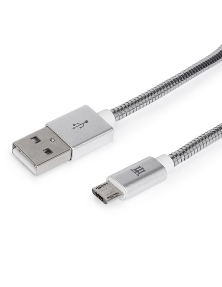 Premium MTPMUMS241 cable USB 1 m USB 2.0 USB A Micro-USB B Plata