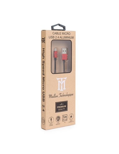 Premium MTPMUR241 cable USB 1 m USB 2.0 USB A Micro-USB B Rojo