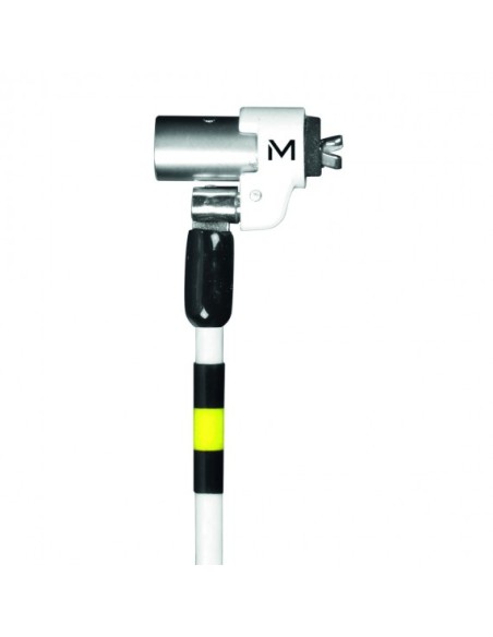 001272 cable antirrobo Negro, Blanco, Amarillo 2 m