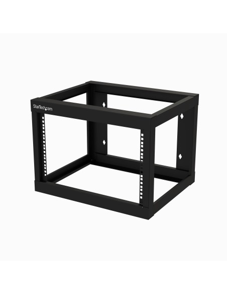 Rack de Servidores Abierto de 6U de Pared - de 19 Pulgadas - de 2 Columnas - con 18 Pulgadas de Profundidad - para Equipo de AV 