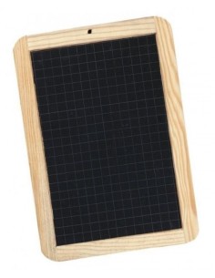 Pizarra negra giotto marco madera 18x26cm