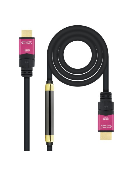 10.15.3730 cable HDMI 30 m HDMI tipo A (Estándar) Negro, Rosa