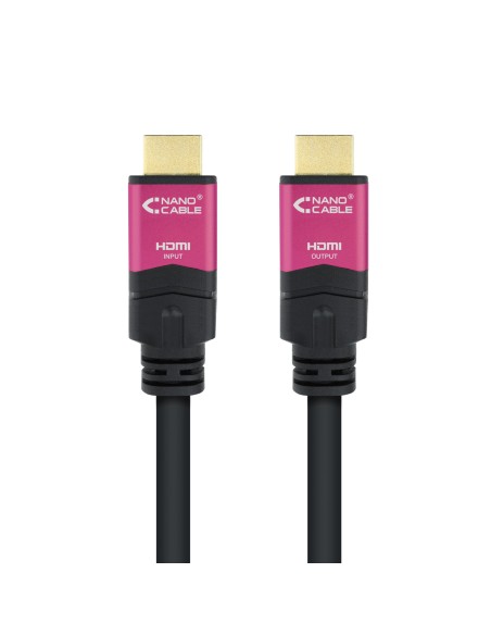 10.15.3730 cable HDMI 30 m HDMI tipo A (Estándar) Negro, Rosa