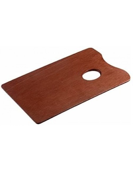 Paleta de madera rectangular 25x25cm barnizada