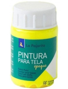 C 6 BOTE PINTURA PARA TELA OPACA LA PAJARITA AMARILLO 35ML