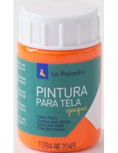 C 6 BOTE PINTURA PARA TELA OPACA LA PAJARITA NARANJA 35ML