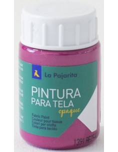 C 6 BOTE PINTURA PARA TELA OPACA LA PAJARITA MAGENTA 35ML