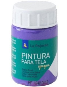 C 6 BOTE PINTURA PARA TELA OPACA LA PAJARITA VIOLETA 35ML