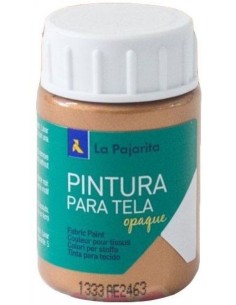 C 6 BOTE PINTURA PARA TELA OPACA LA PAJARITA MARRON 35ML