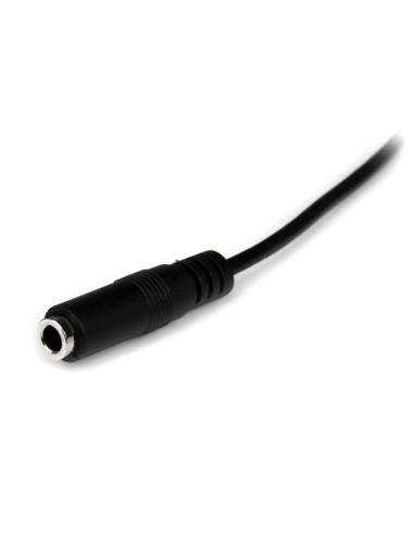 Cable de 2m de Extensión Alargador de Auriculares Mini-Jack 3,5mm Estéreo Macho a Hembra - Delgado