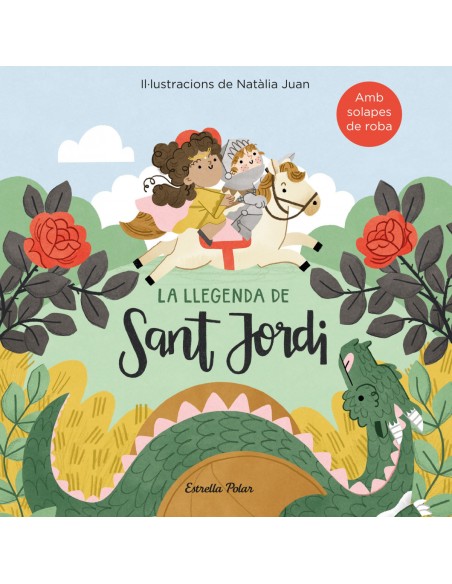La llegenda de Sant Jordi amb solapes de roba