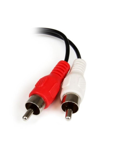 Cable Adaptador de 15cm de Audio Estéreo Mini Jack de 3,5mm Hembra a 2x RCA Macho