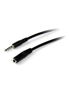 Cable de 2m de Extensión Alargador de Auriculares Headset Mini-Jack 3,5mm 4 pines Macho a Hembra