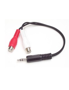 Cable Convertidor Adaptador Audio 15cm Mini Jack 3,5 mm a RCA Estéreo - Conversor