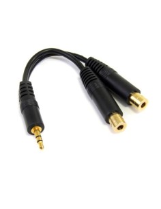 Cable 15cm Audio Splitter Divisor de Auriculares Mini-Jack 3,5mm Estéreo Macho a 2x Hembra