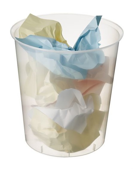 2001 CS TL papelera 18 L Alrededor Polipropileno (PP) Transparente