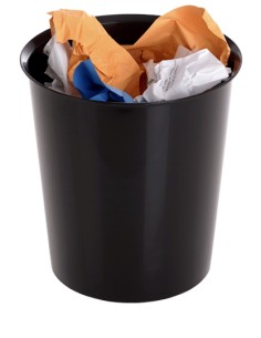 2001 NE papelera 18 L Alrededor Polipropileno (PP) Negro