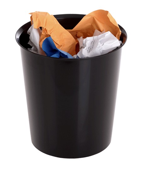 2001 NE papelera 18 L Alrededor Polipropileno (PP) Negro