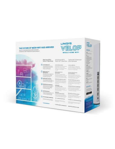 MX5300-EU sistema Wi-Fi Mesh (Wi-Fi en malla) Tribanda (2,4 GHz/5 GHz/5 GHz) Wi-Fi 6 (802.11ax) Negro, Blanco 4 Interno