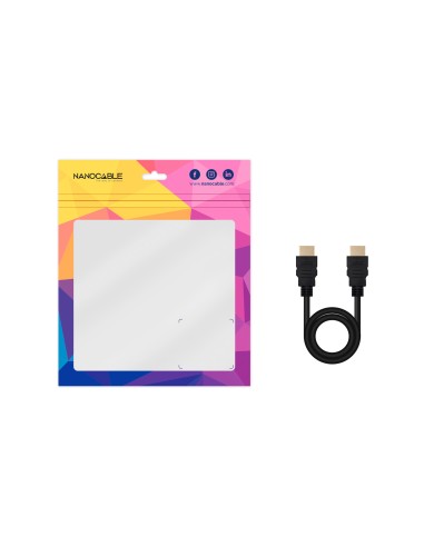 Cable HDMI V2.0 4K@60Hz 18Gbps A/M-A/M, 2 m, Negro