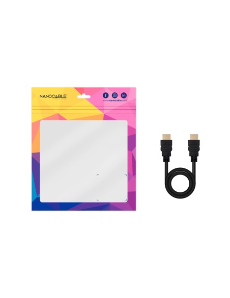 Cable HDMI V2.0 4K@60Hz 18Gbps A/M-A/M, 2 m, Negro