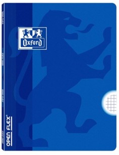 Paq 10 libreta openflex a4 48h 90g cuad 4x4 c m azul tapa plastico