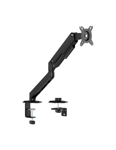Soporte de Mesa Eco Contrapeso Giratorio e Inclinable para Monitor/TV 9kg (3 Pivotes, 1 Brazo) de 17-32, Negro